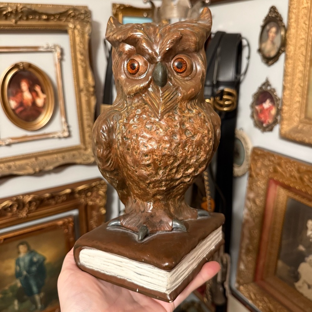 Ceramic Academia Like Owl Decor